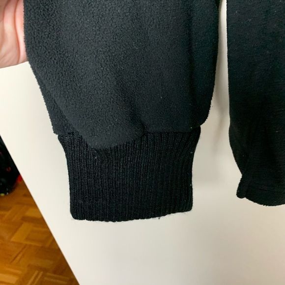 Black Thick Fleece 1/2 Zip Pullover Sweater 3X - Picture 9 of 12